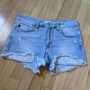 KanCan Jean Shorts - Light Wash - Stretch - Large